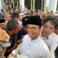 Anies Baswedan di Masjid Akbar Surabaya, Jawa Timur. (ant)